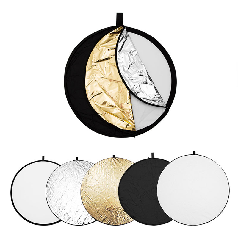 5 in 1 รอบสะท้อนแสงพับการถ่ายภ - Reflector 5 In 1 110Cm บทวิจารณ์และราคา