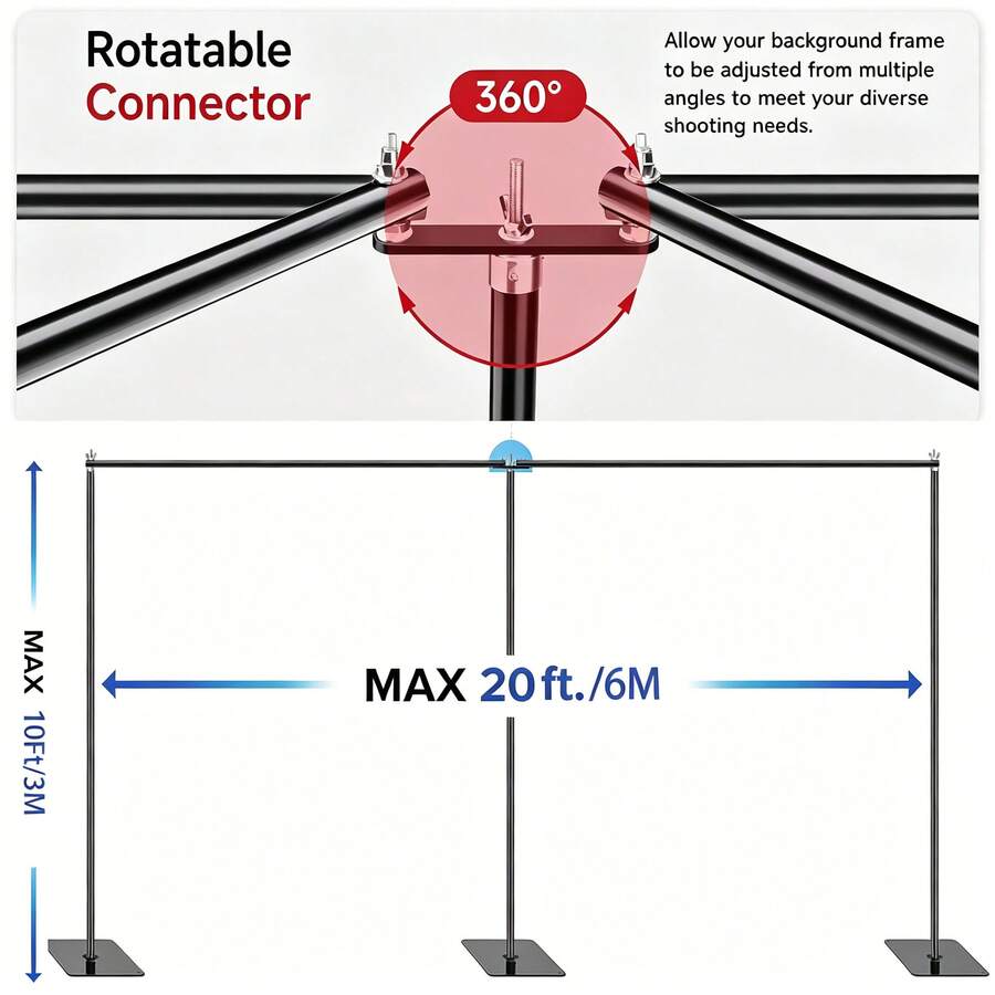 ชุดโครงสร้างสำหรับจัดฉากงานแต่ - Photography Backdrop Stand Kit บทวิจารณ์และราคา