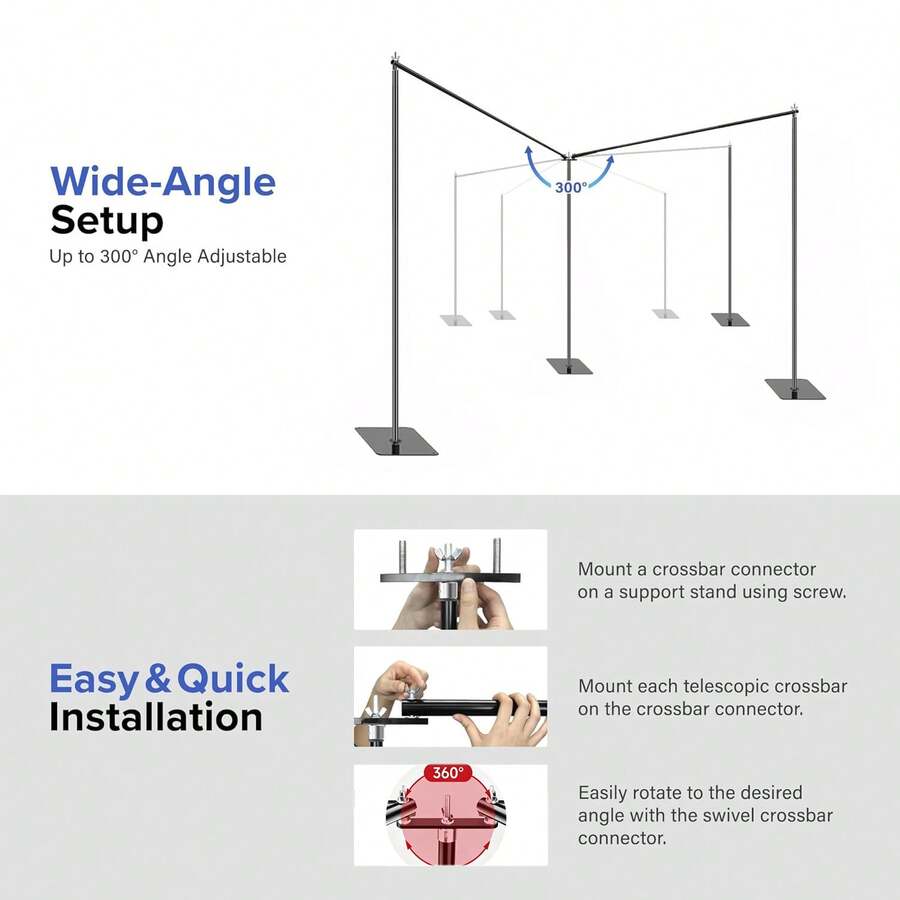 ชุดโครงสร้างสำหรับจัดฉากงานแต่ - Photography Backdrop Stand Kit บทวิจารณ์และราคา