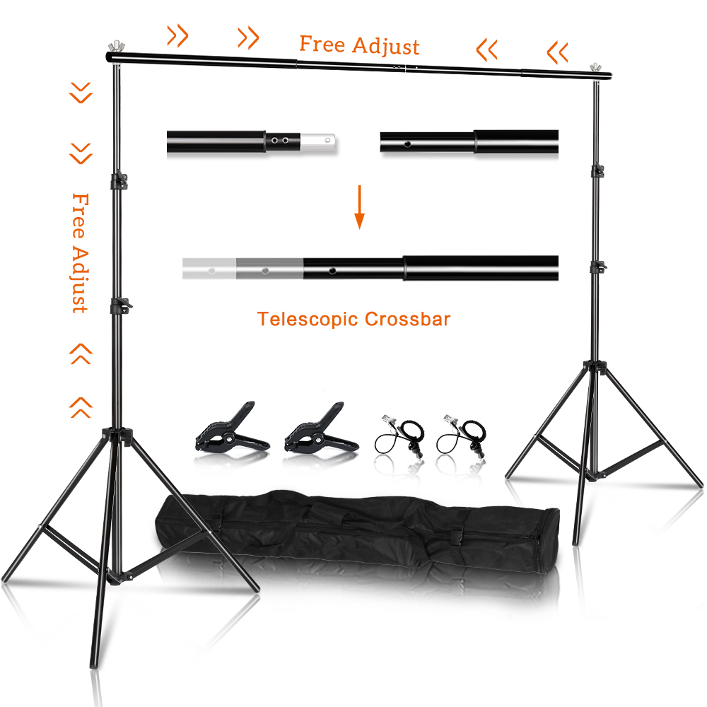 ฉากหลังสำหรับถ่ายภาพในสตูดิโอ  - Photography Backdrop Stand Kit บทวิจารณ์และราคา